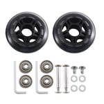 80mm X 24mm Luggage Wheels for Suitcase Skate 1 Pair S6T53360