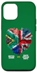 iPhone 12/12 Pro South African Flag Ideas Kids & UK South African Heart Case