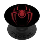 Marvel Spider-Man Miles Morales Chest Spider Logo PopSockets Swappable PopGrip