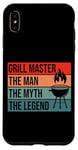 iPhone XS Max BBQ Smoker Grill Master The Man Myth Legend Retro Vintage Case