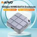MAIWO M.2 2230 NVMe & SATA SSD mini extern kabinett USB 3.2 Gen 2 10Gbps