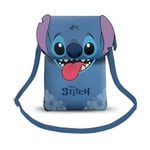 Disney Lilo et Stitch Tongue-Sac pour Téléphone Portable, Bleu, 12 x 20 cm