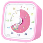 Yunbaoit Minuteur Visuel Licorne avec étui de Protection, Unicorn Timer Enfant Compte à Rebours de 60 Minutes Minuteur pour Enfants et Adultes(Rose Licorne)