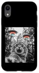 Coque pour iPhone XR Maine Coon Cat Selfie avec Alien OVNI Homme, Femme, Enfant