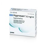 Hyprosan øyedråper 3,2mg/ml - 3x10 ml Smerte og plager Øyne Helse & livsstil