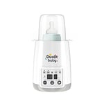 Dualit Single Baby Bottle Warmer & Steriliser | White and Grey | BPA Free | Multi-Functional | High Temperature Steam Clean | Fast Warming Baby Food Warmer - Milk Heater Function | 11000