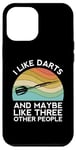 iPhone 12 Pro Max I Like Darts Cricket Dart 501 Beer Retro Funny Throwing Game Case