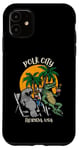 Coque pour iPhone 11 Polk City Florida USA Manaté et alligator