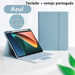 (Mi Pad5 Pro 12,4 tuuman portugalinsininen) Näppäimistökotelo Xiaomi Redmi Pad 2022 -puhelimelle Xiaomi Mi Pad 5/5 Pro Mi Pad 6/6 Pro 11 tuuman tabletin suojus Mi Pad 5 Prolle 12,4 tuuman tietokonekuoret ja -suojat