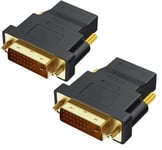 Adaptateur DVI vers HDMI 1080p Full HD résolution 1920x1200 pour TV/ordinateur/écran/vidéoprojecteur [Lot 2] Phonillico®