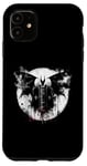 Coque pour iPhone 11 Black Magic Book Bat – Chauve-souris effrayante monstre Halloween Lover