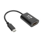 TRIPP LITE USB C to HDMI Video Adapter Converter 4Kx2K M/F  USB-C to HDMI  USB Type-C to HDMI  USB Type C to HDMI 6in - ekstern videoadapter - svart