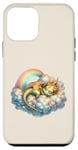 iPhone 12 mini Cute Green Sleeping Dragon Case