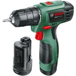 Perceuse-visseuse sans-fil Bosch - EasyDrill 1200 (2 batteries 12V-1,5 Ah + chargeur + coffret)