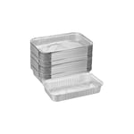 Grillbricka i aluminium, set om 50 st