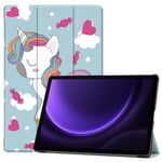 Slim Fit Cover Fodral Till Samsung Galaxy Tab S9 FE - Unicorn