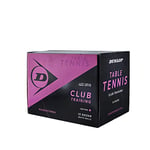 Dunlop 40+ Training Box Lot de 144 balles de Tennis de Table Blanc