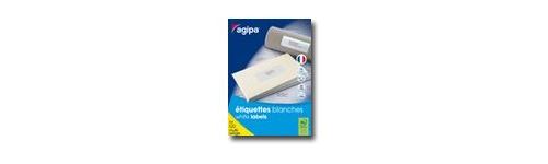 APLI-Agipa Etiquettes - Adhésif permanent - blanc - 70 x 31 mm 2700 étiquette(s) (100 feuille(s) x 27) étiquettes