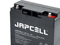 Japcell Agm-Batteri 12V - Jc12-18, 18,0Ah 4,8Mm Terminaler Blybatteri