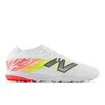 New Balance Furon V8 Team TF Flash Point - Vit/Röd/Silver - Turf (TF), storlek 47