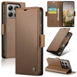 CaseMe Xiaomi 14T Fodral 023 Series Brun