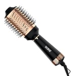 YASHE Brosse sèche-cheveux, brosse sèche-cheveux 4 en 1 pour coiffeur, lisseur à ions négatifs en céramique tourmaline 1200 W pour sécher, lisser, boucler et donner du volume, noir