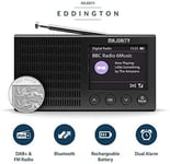 Majority Eddington Lightweight Rechargeable Portable DAB+ and FM Radio with Blu