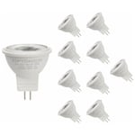 Ampoule led GU4 / MR11 3W 12V - Pack de 10 / Blanc Chaud Silumen