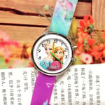 Kids Frozen Elsa Anna Klocka För Flickor Pojkar Blinkande Ljus Analog Klocka, Cartoon Silikon Armband Klockor Födelsedagspresent Purple