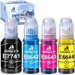 ET 2550 2650 Recharge d'encre 774 664 Bouteilles d'encre 140ml70ml Remplacement pour Epson T7741 T6641 T6642 T6643 T6644 Fonctionne pour Epson ET 2500 2550 2600 2650 4500 4 0W x 35L 5 L555