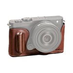 SMALLRIG Kit Demi-étui en Cuir pour Panasonic S9, Étui en Cuir de Style Vintage pour Appareil Photo, Étui en Alliage d'Aluminium avec Poignée en Bois, Trou Fileté 1/4"-20 Intégré - 4703