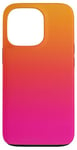 Coque pour iPhone 13 Pro Dégradé de couleur rose, orange, jaune