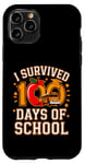 Coque pour iPhone 11 Pro Graphique vintage I Survived 100 Days of School Bus