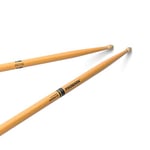 ProMark Drum Sticks - Rebound - ActiveGrip For Secure, Comfortable Grip - Gets Tackier As Your Hands Sweat - Active Grip Finish, Acorn Tip, Hickory Wood - 1 Pair, Clear, 2B