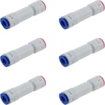 6pcs Plastic One-way Valve One Way Quick Connect Fittings  Water Purifier