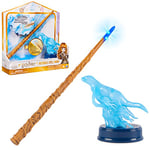 HARRY POTTER - BAGUETTE MAGIQUE COLLECTOR PATRONUS HERMIONE GRANGER WIZARDING WORLD - Baguette Magique 30 cm Avec Figurine Patronus - Effets Sonores Et Lumineux - 6064361 - Jouet Enfant 6 ans et +