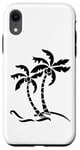 Coque pour iPhone XR Sur le dos - Palmiers tropicaux graphiques - Vacances d'été