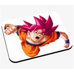 Tapis de souris Dragon ball super son goku super saiyan dieu rouge attaque