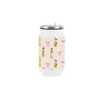 Pink Lemonade Drinking Flask with Built in Straw - Travel Mug Bar Gift