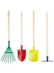 Small Foot - Wooden Children's Garden Tools 4dlg.