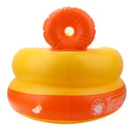 (Round Bottom))Yellow Duck Inflatable Baby Chair Sofa Baby Bath Stool Safety