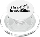 The Groovefather Vintage Drums Drumming Band Drummer PopSockets PopGrip pour MagSafe