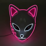 Carnival LED-naamio Hehkuva Halloween-juhlanaamio Rave-naamio Carnival Party -asu DJ Party Light Up Masks Anime Cosplay Rekvisiitta