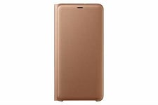 Samsung Original Folio Wallet Cover Case for Galaxy A7 2018 - Gold