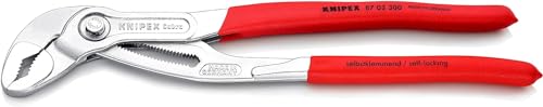 Knipex Cobra® Pince multiprise de pointe chromée, gainées en plastique antidérapant 300 mm (carte LS/blister) 87 03 300 SB
