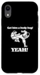 Coque pour iPhone XR T-shirt humoristique « Get Him A Body Bag » du film de karaté des années 80