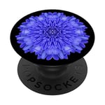 Blue Mandala Pop Mount Socket Cute Divine Floral Mandala PopSockets Grip and Stand for Phones and Tablets