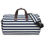 Modoker Sac de Voyage Convertible avec Trousse de Toilette pour Homme et Femme – 2 en 1 Valise à Suspendre, Rayures Bleues, 45L