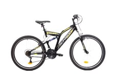 F.lli Bull 26” Bicycle, Men's MTB Woman/men Bike, Black-Yellow