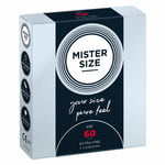 Mister Size Condoms 60 mm width Natural Feel Big Fit Lubricated Condoms Box 3